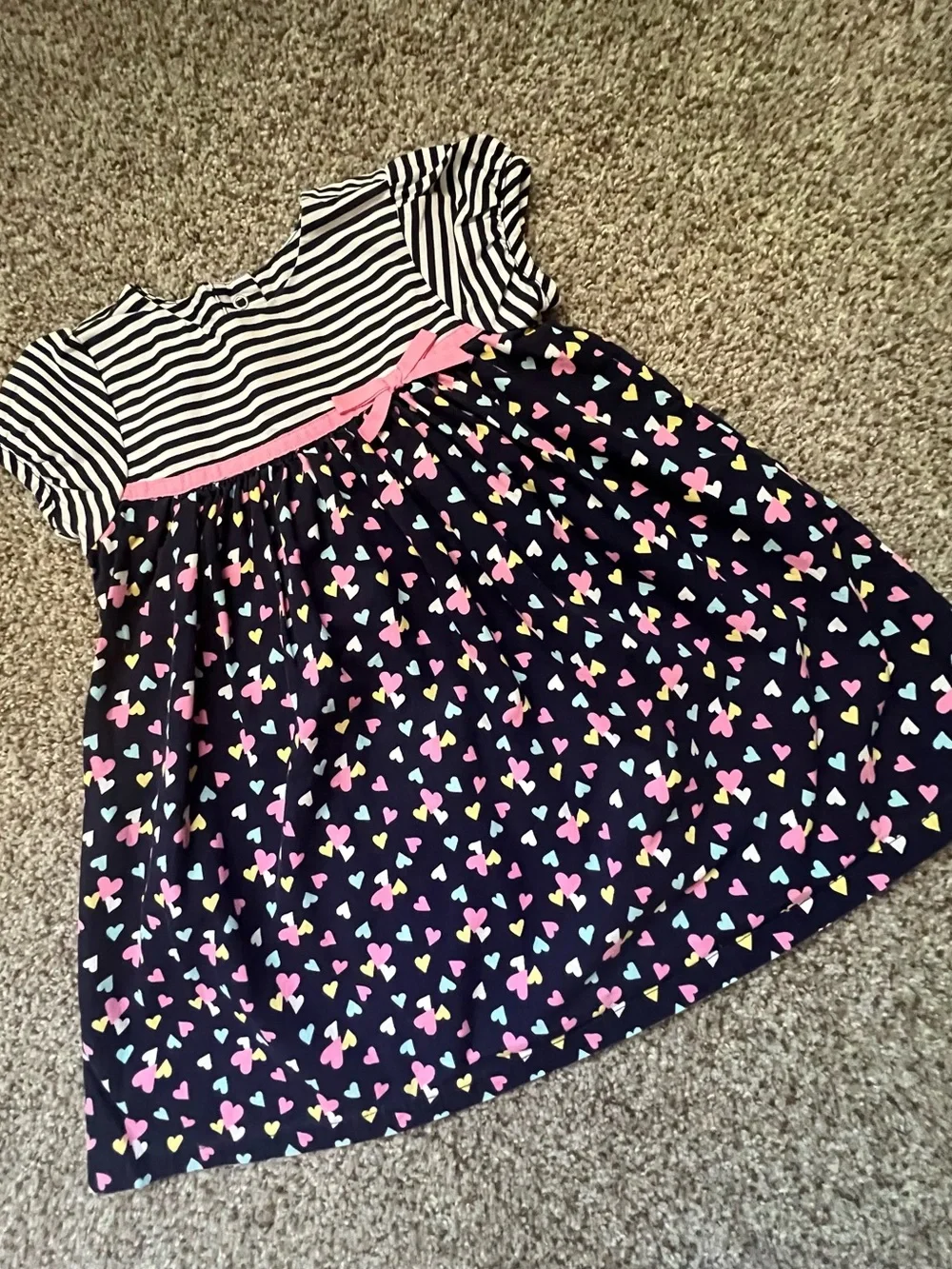 🎉5/$20🎉 GYMBOREE Dress with Pink, Blue, Yellow & White Hearts